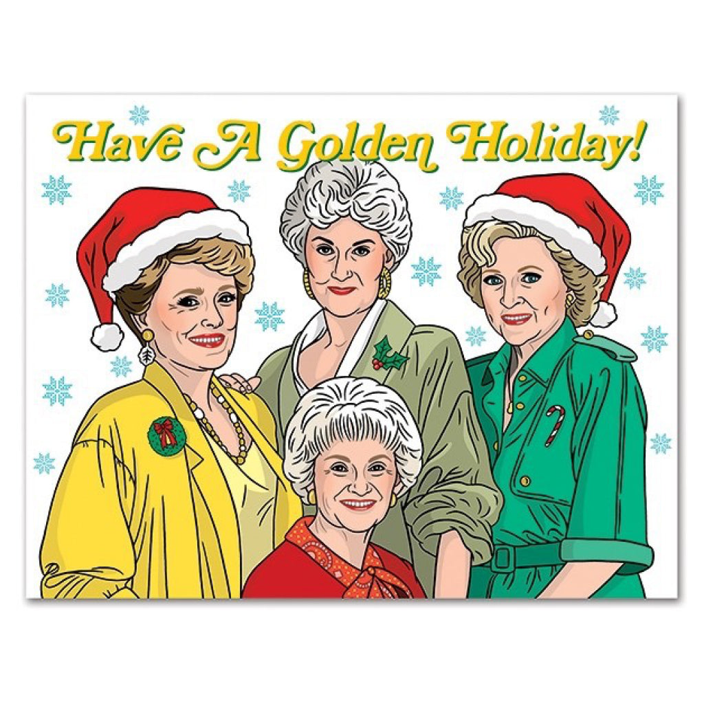 Golden Girls Have A Golden Holiday Card