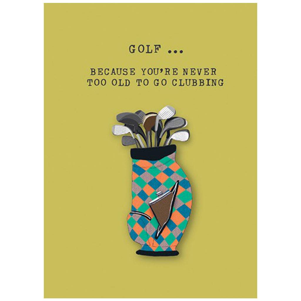 Golf Clubbing Card.