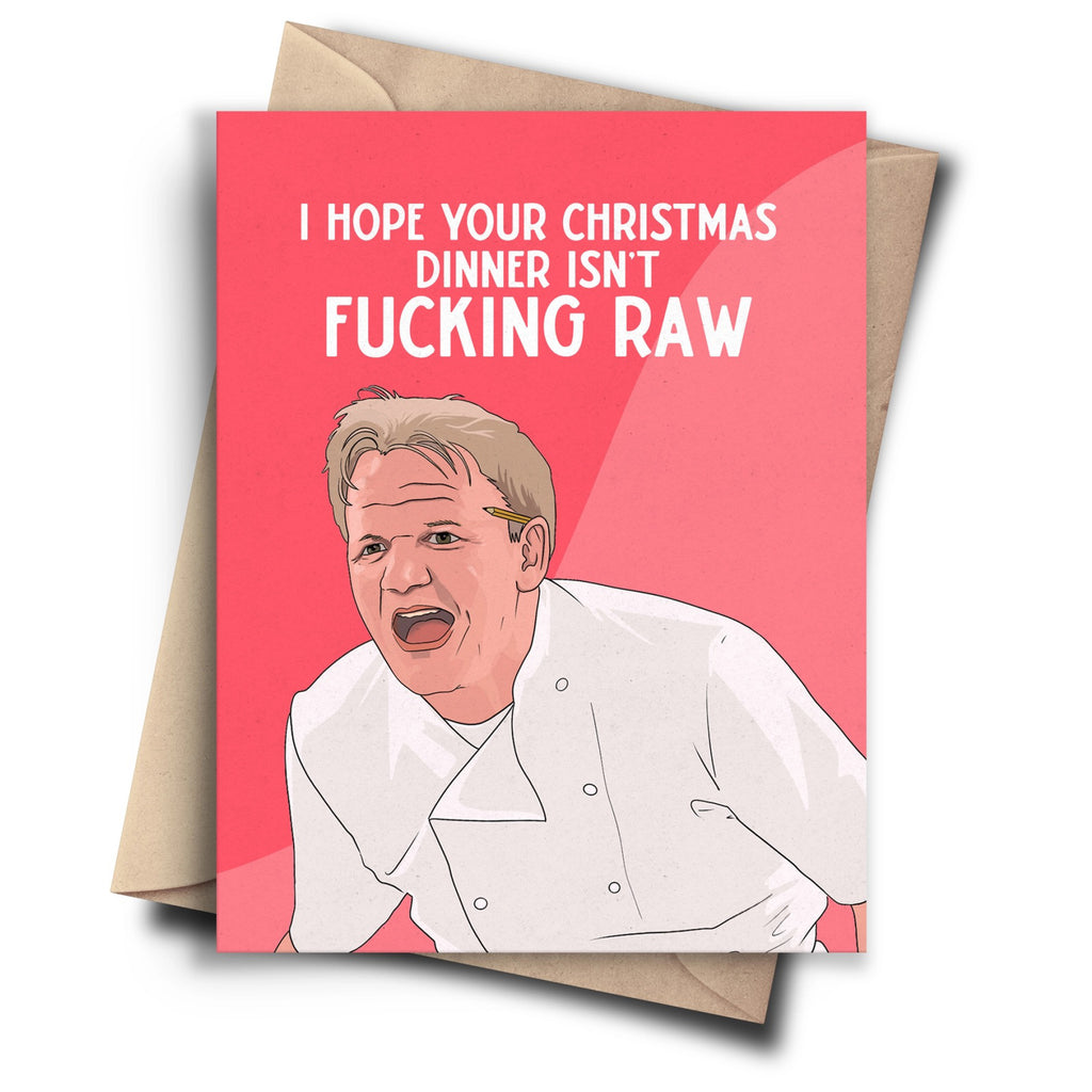 Gordon Ramsay Christmas Dinner Card.