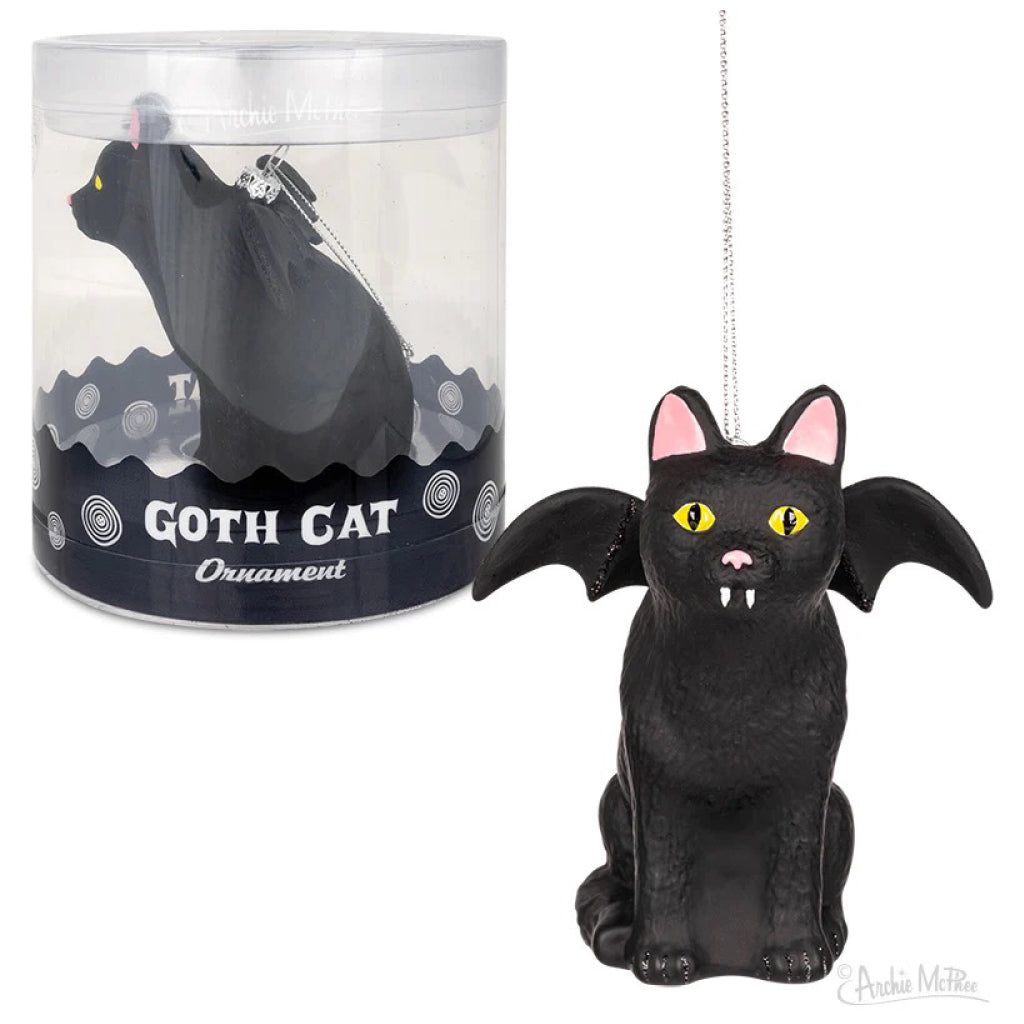 Goth Cat Ornament.