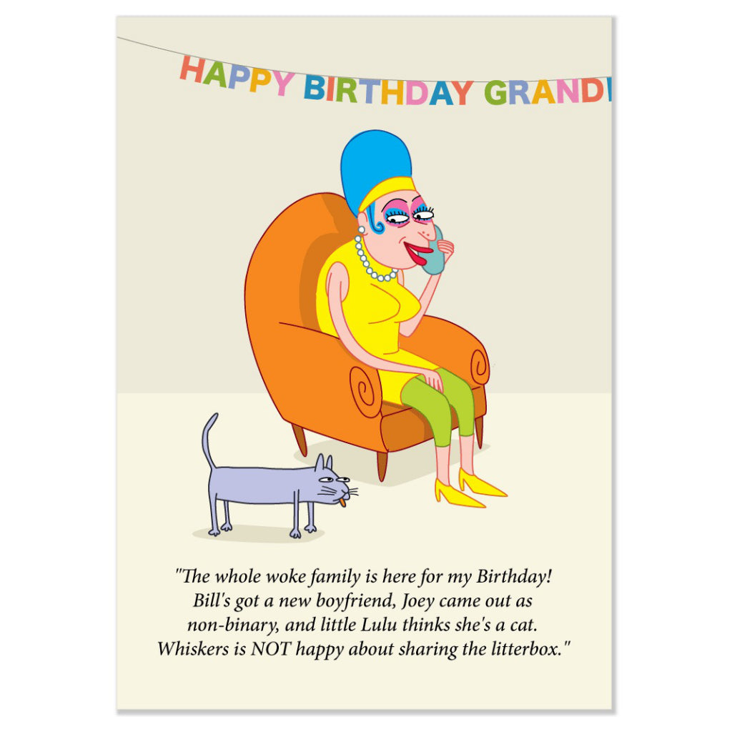 Grandpa Trixie Birthday Card.