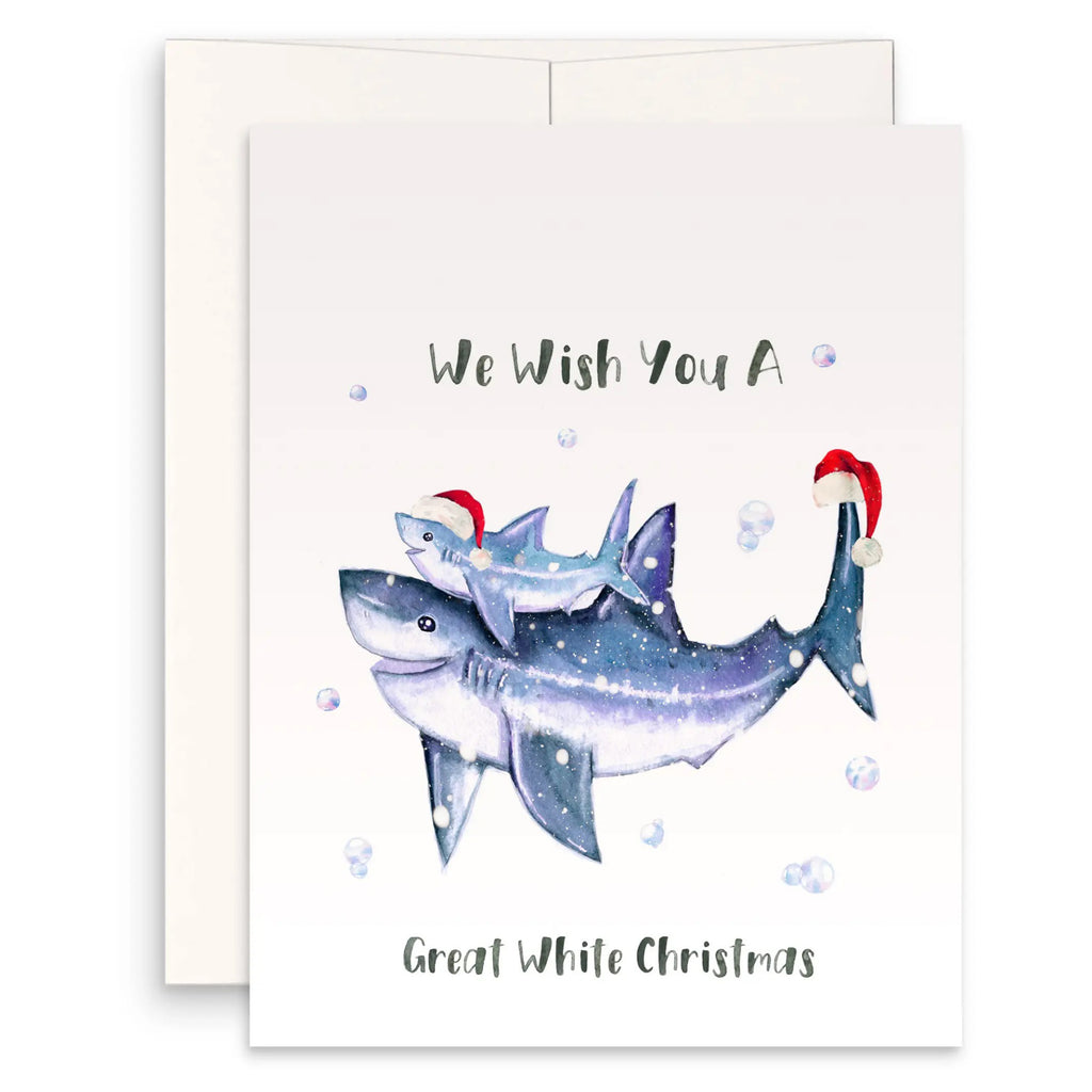 Great White Shark Christmas Card | Liyana Studio – Outer Layer