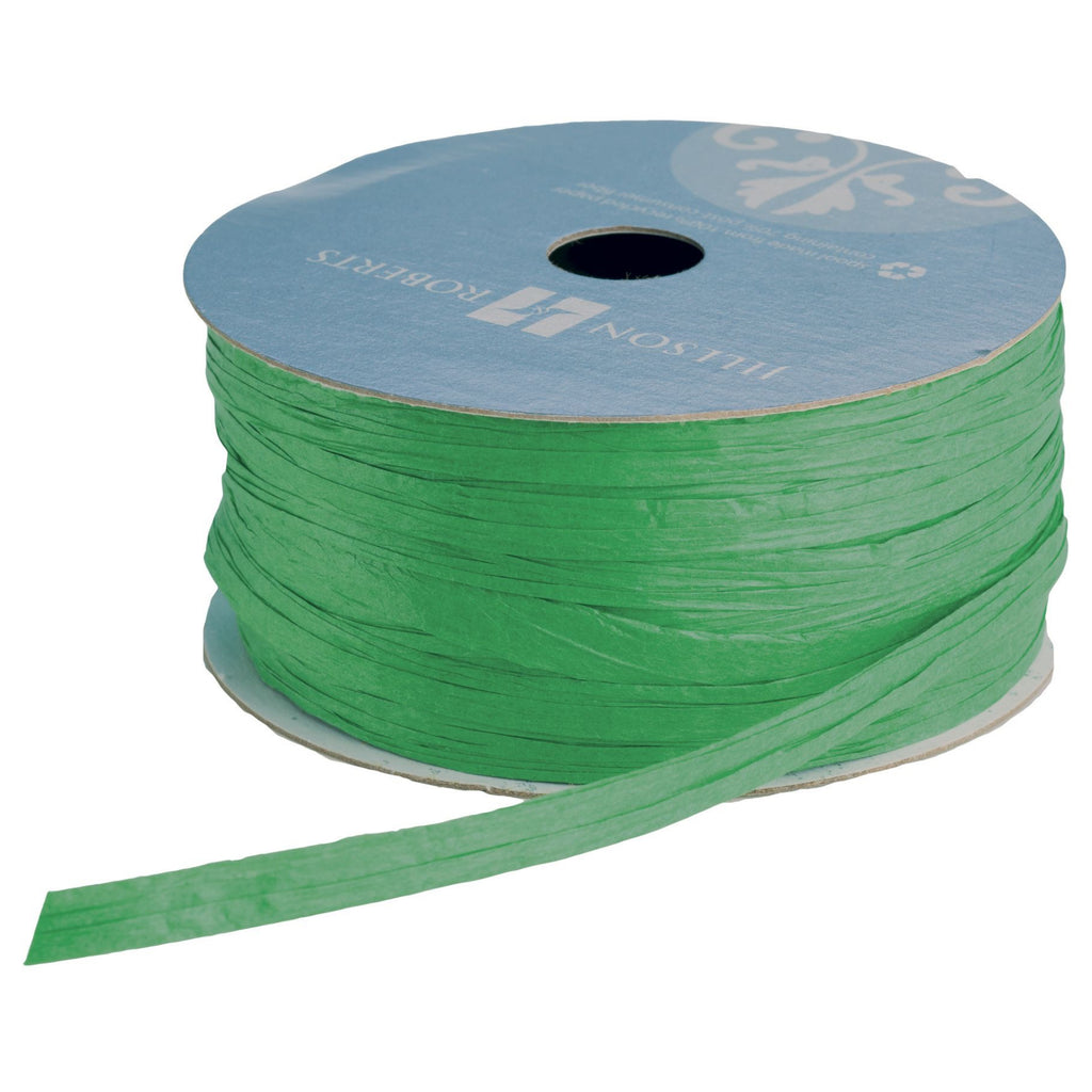 Green Paper Raffia Ribbon