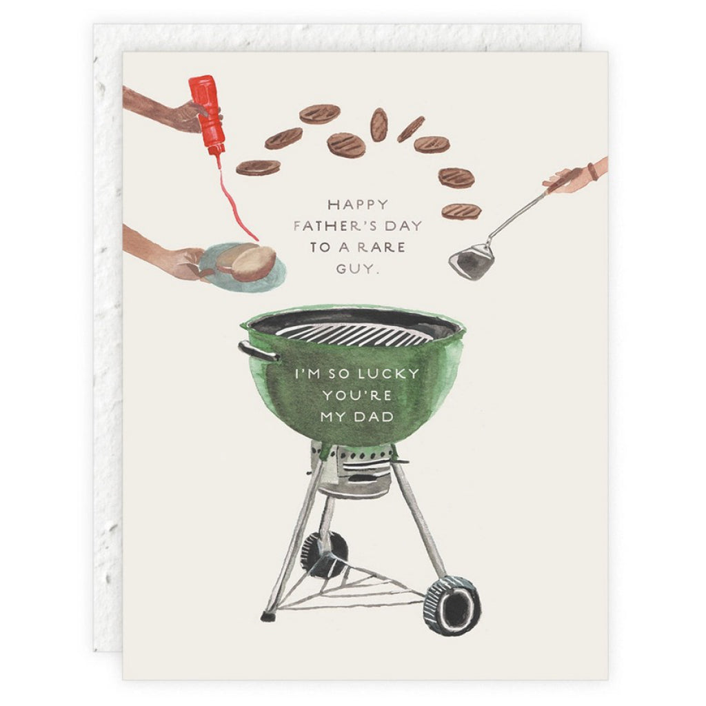 Grilling Father's Plantable Day Card.