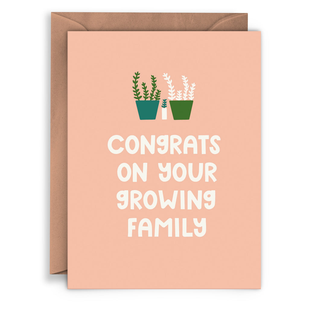 Growing Family House Plants Card