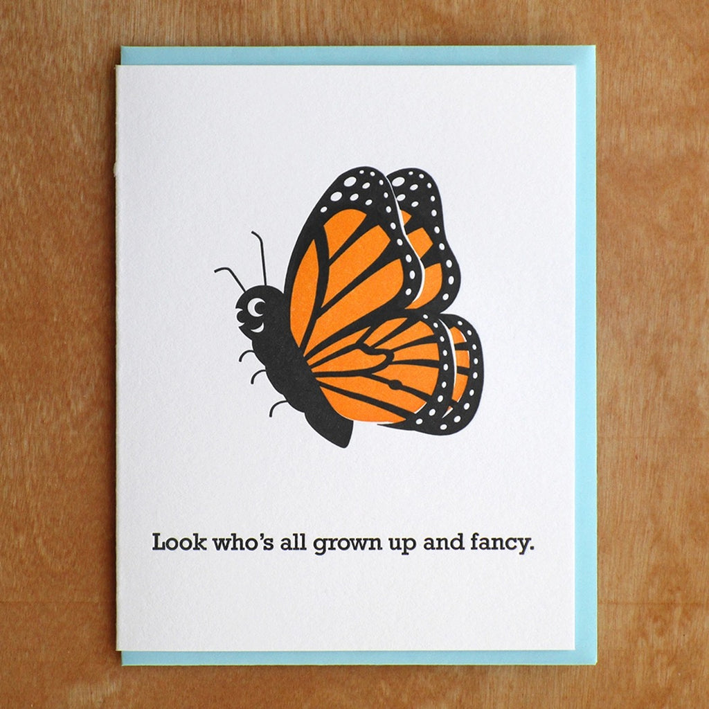 Grown Up  Fancy Butterfly Card