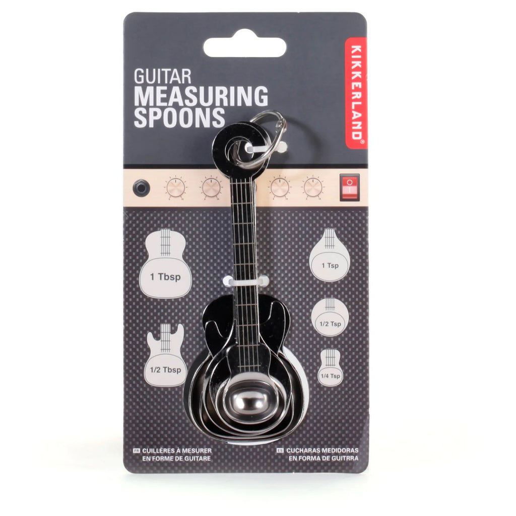 Guitar Measuring Spoons packaging.