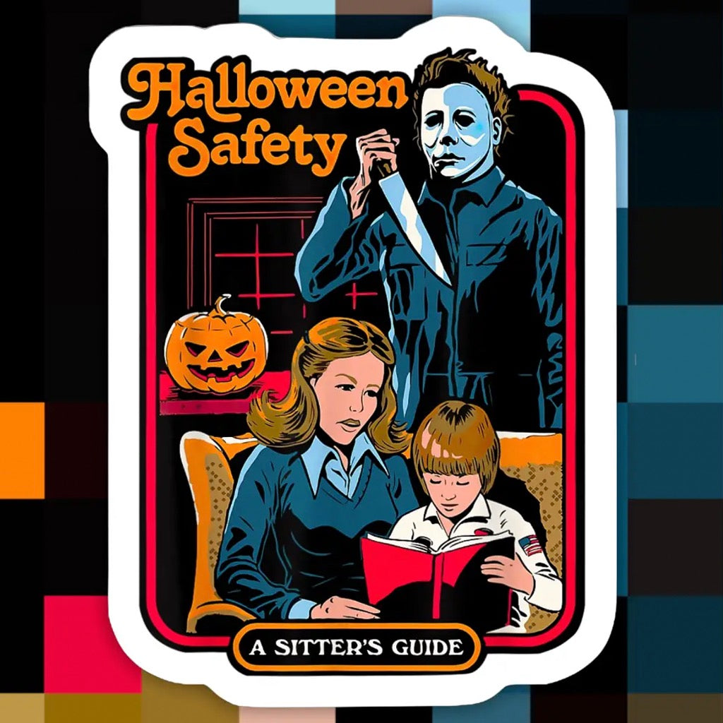 Halloween Safety A Sitter's Guide Sticker.