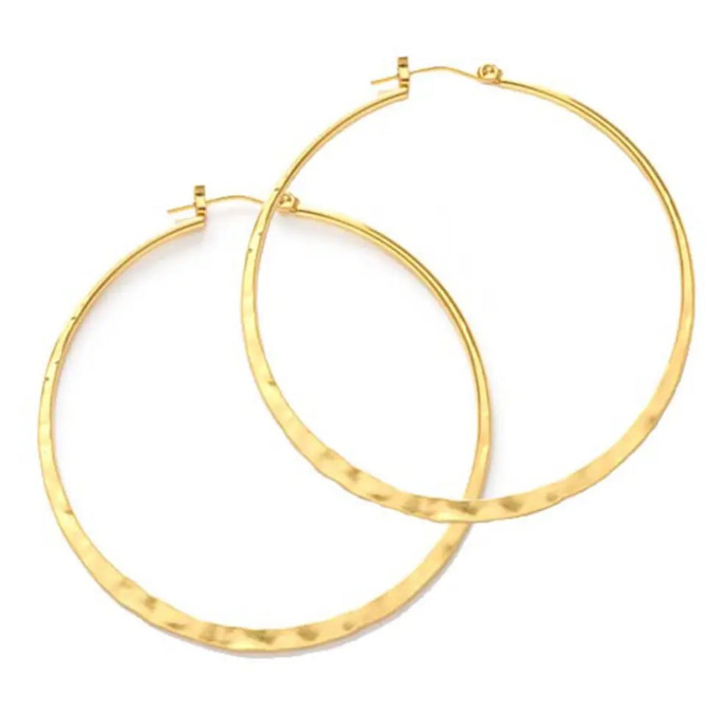 Hammered Hoops Gold 2