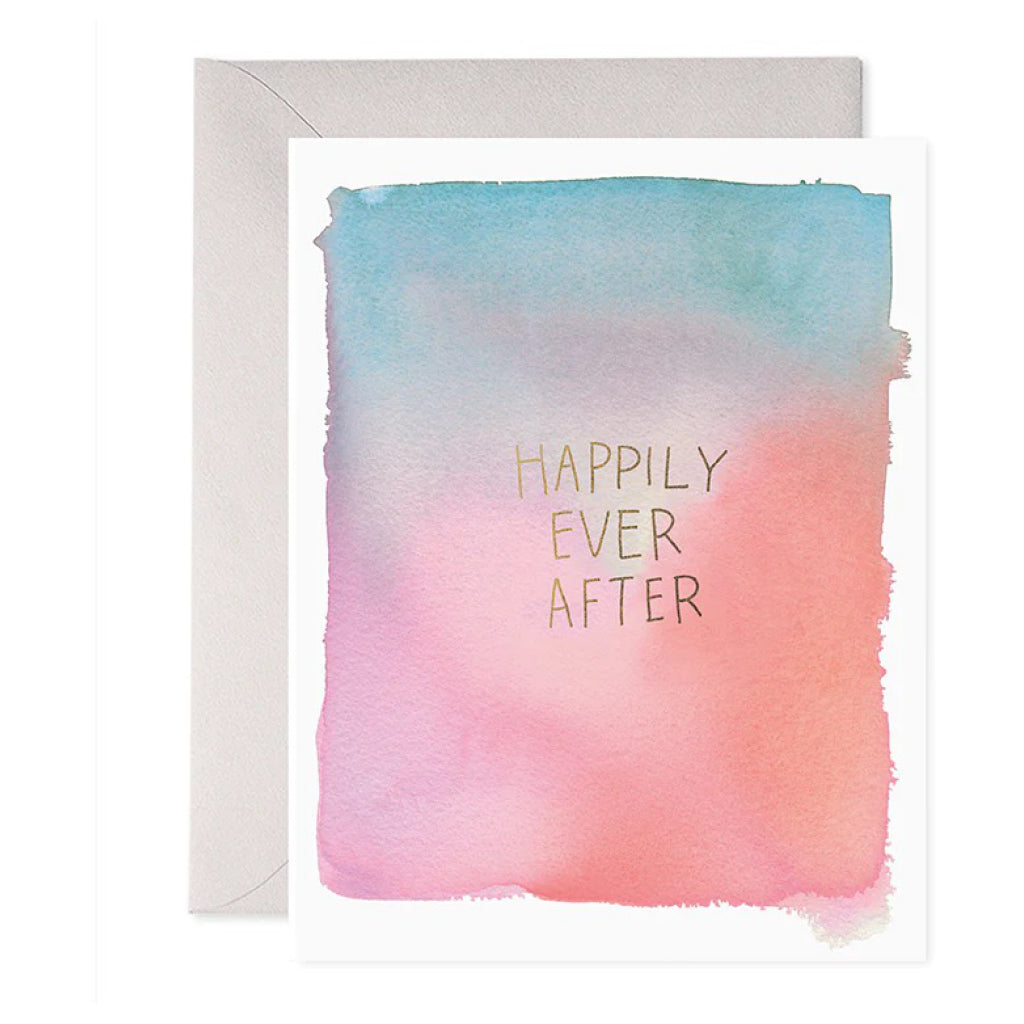 Happily Ever After Watercolour Card