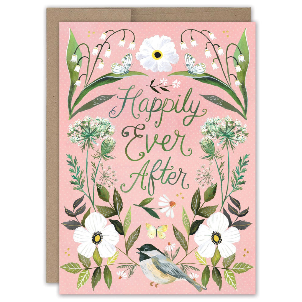 Happily Ever After Wedding Card.