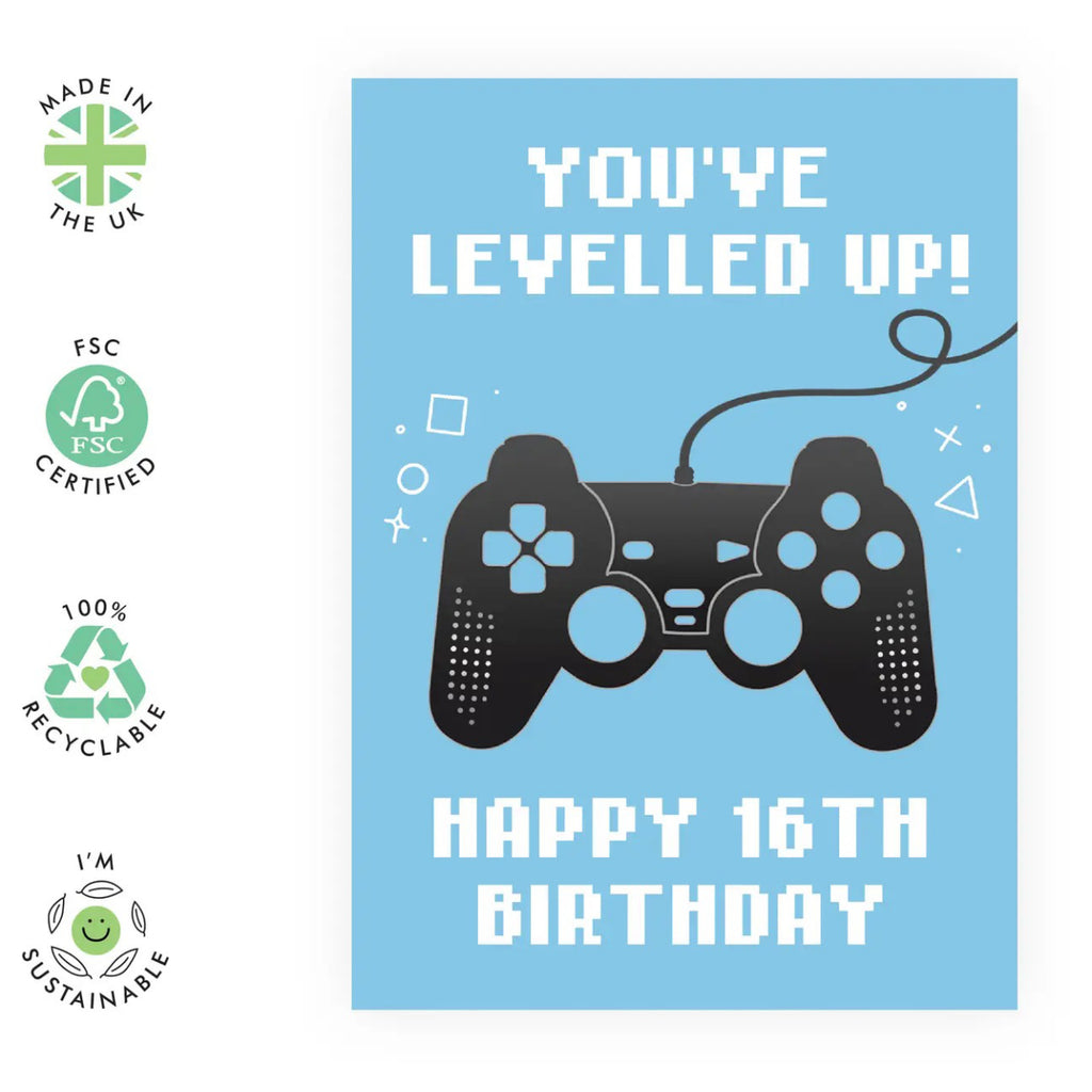 Happy 16th Birthday, Gamer Card environmental features.