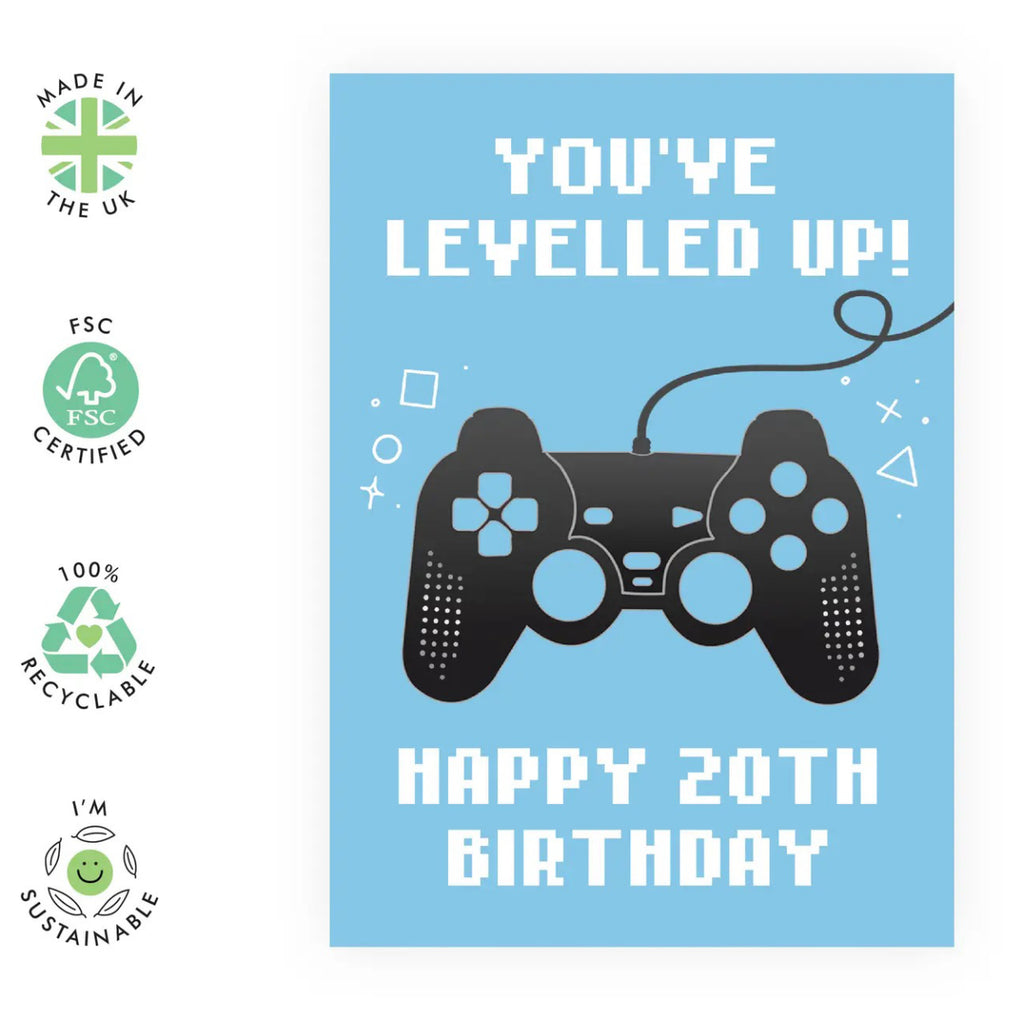 Happy 20th Birthday, Gamer Card environmental features.