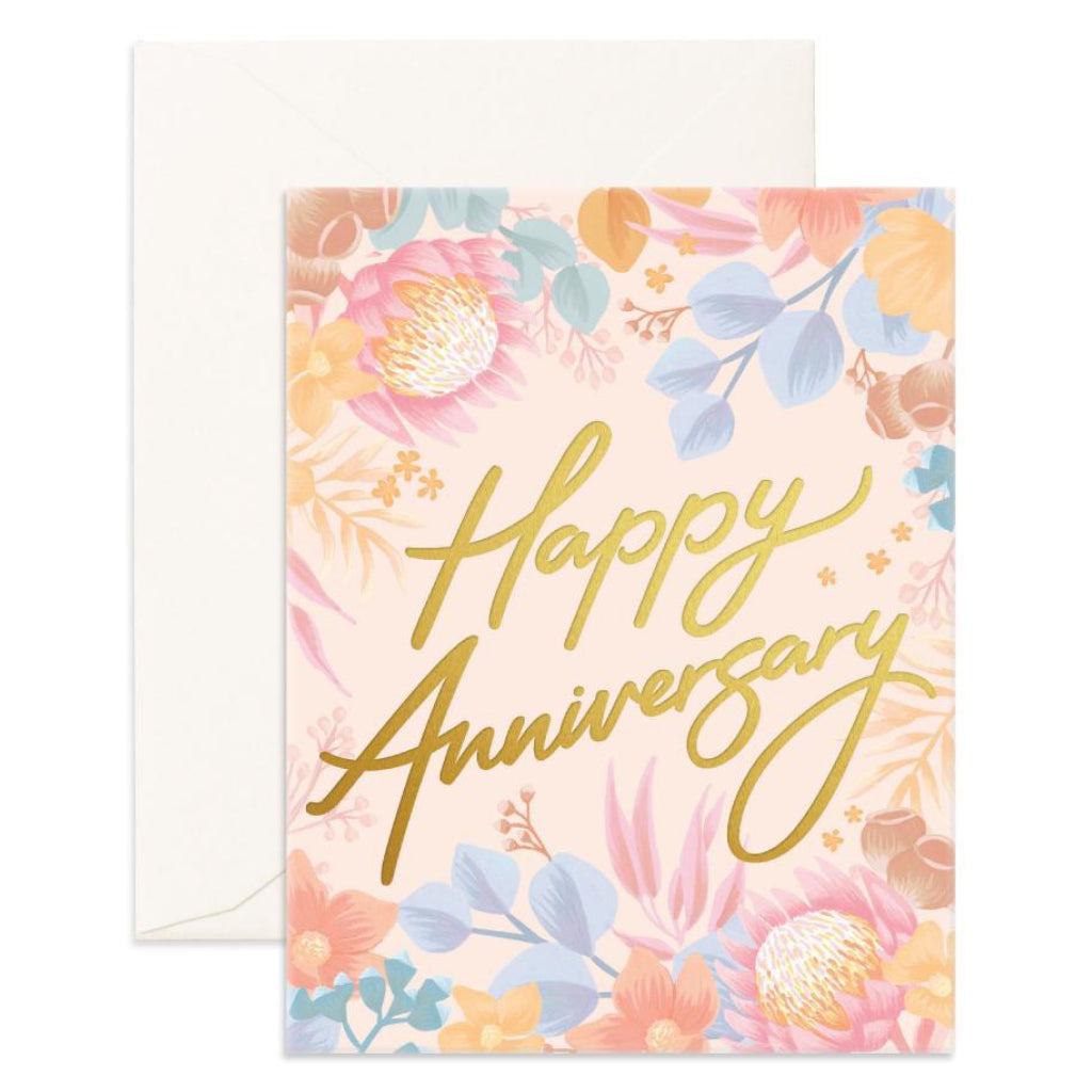 Happy Anniversary Floribunda Card