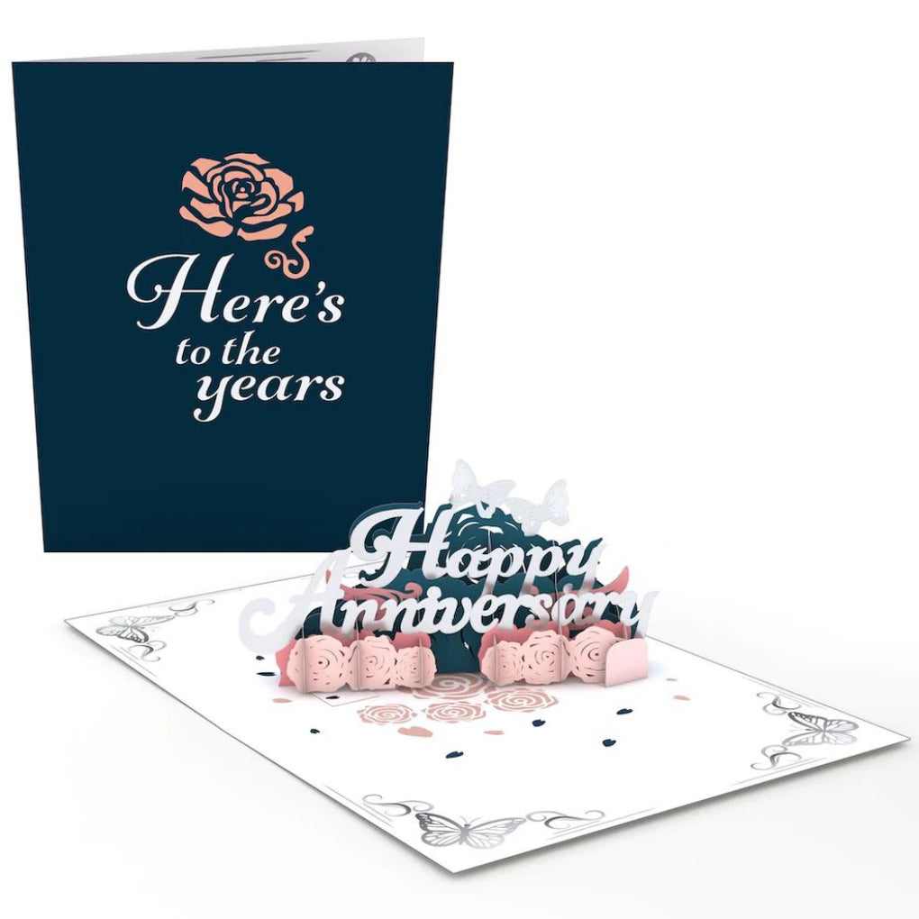 Happy Anniversary: Paperpop Card open and closed.
