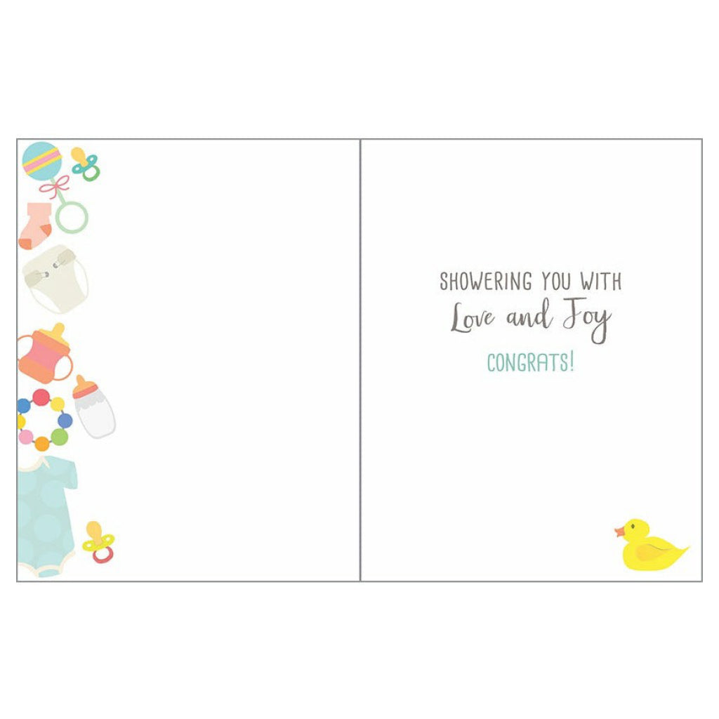 Happy Baby Shower Baby Stuff Card Inside