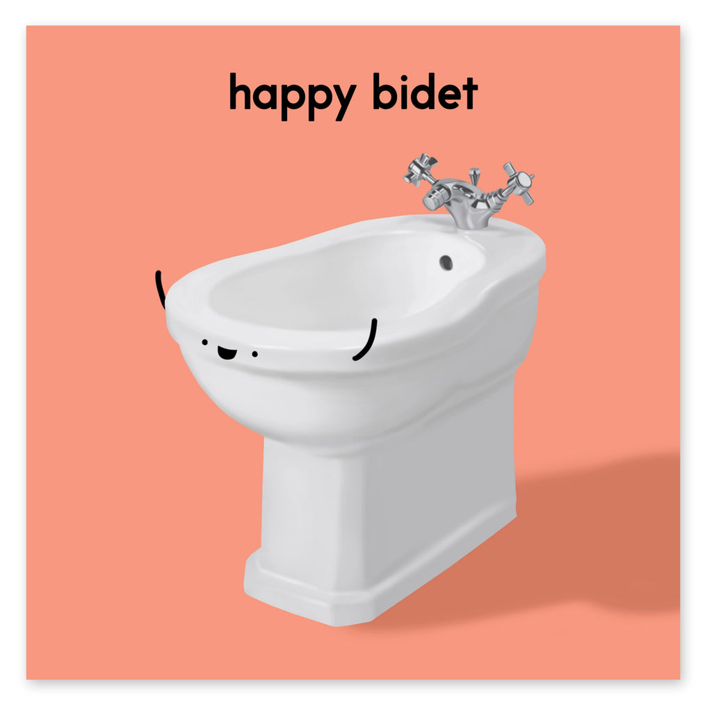 Happy Bidet Birthday Card