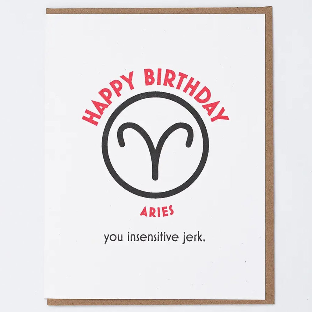 Happy Birthday Aries Card
