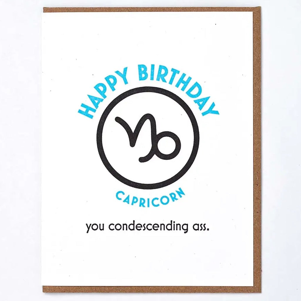 Happy Birthday Capricorn Card