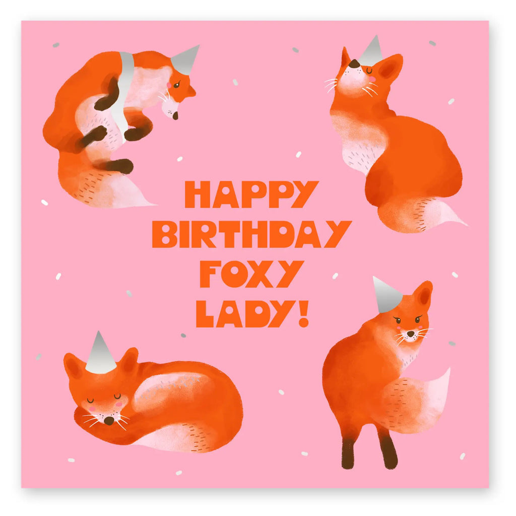 Happy Birthday Foxy Lady Card