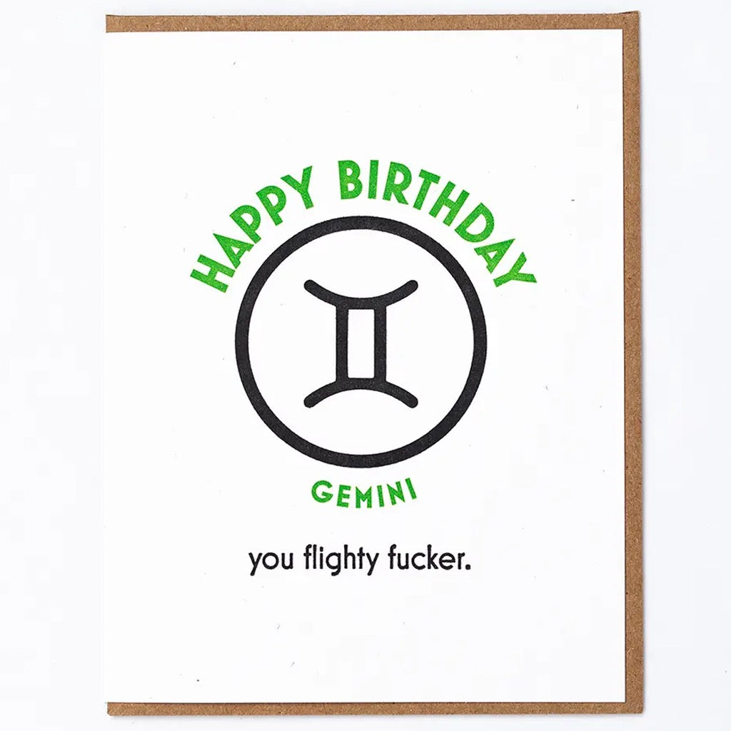 Happy Birthday Gemini Card
