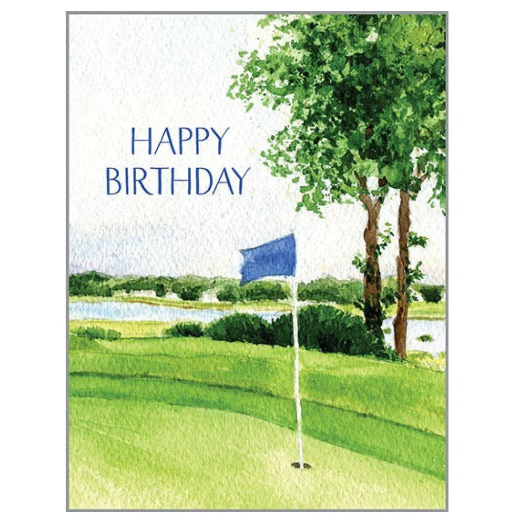 Happy Birthday Golf Course Card