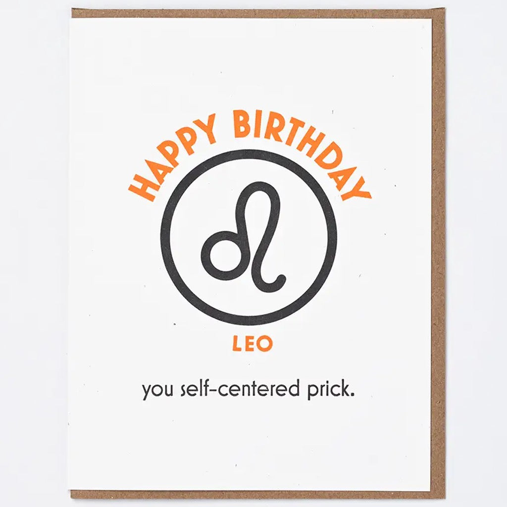 Happy Birthday Leo Card