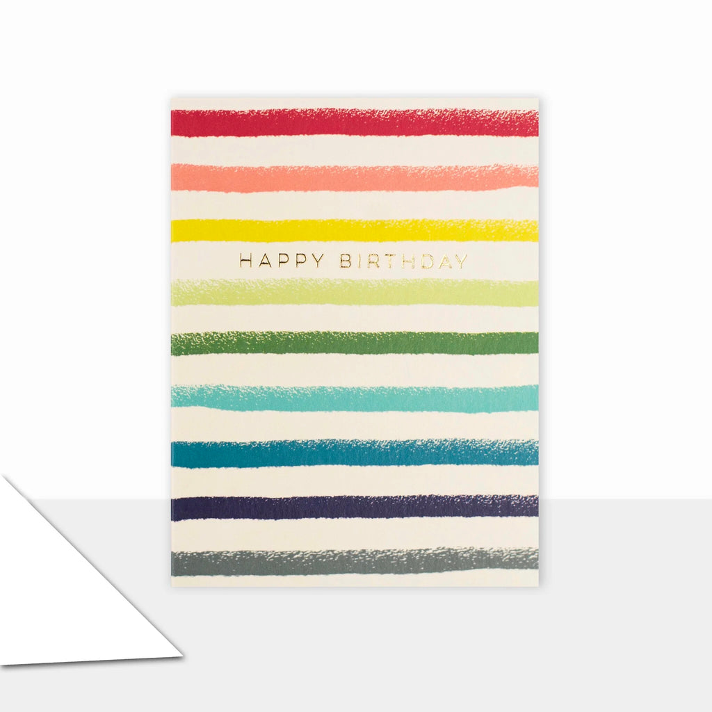 Happy Birthday Stripes Mini Card.