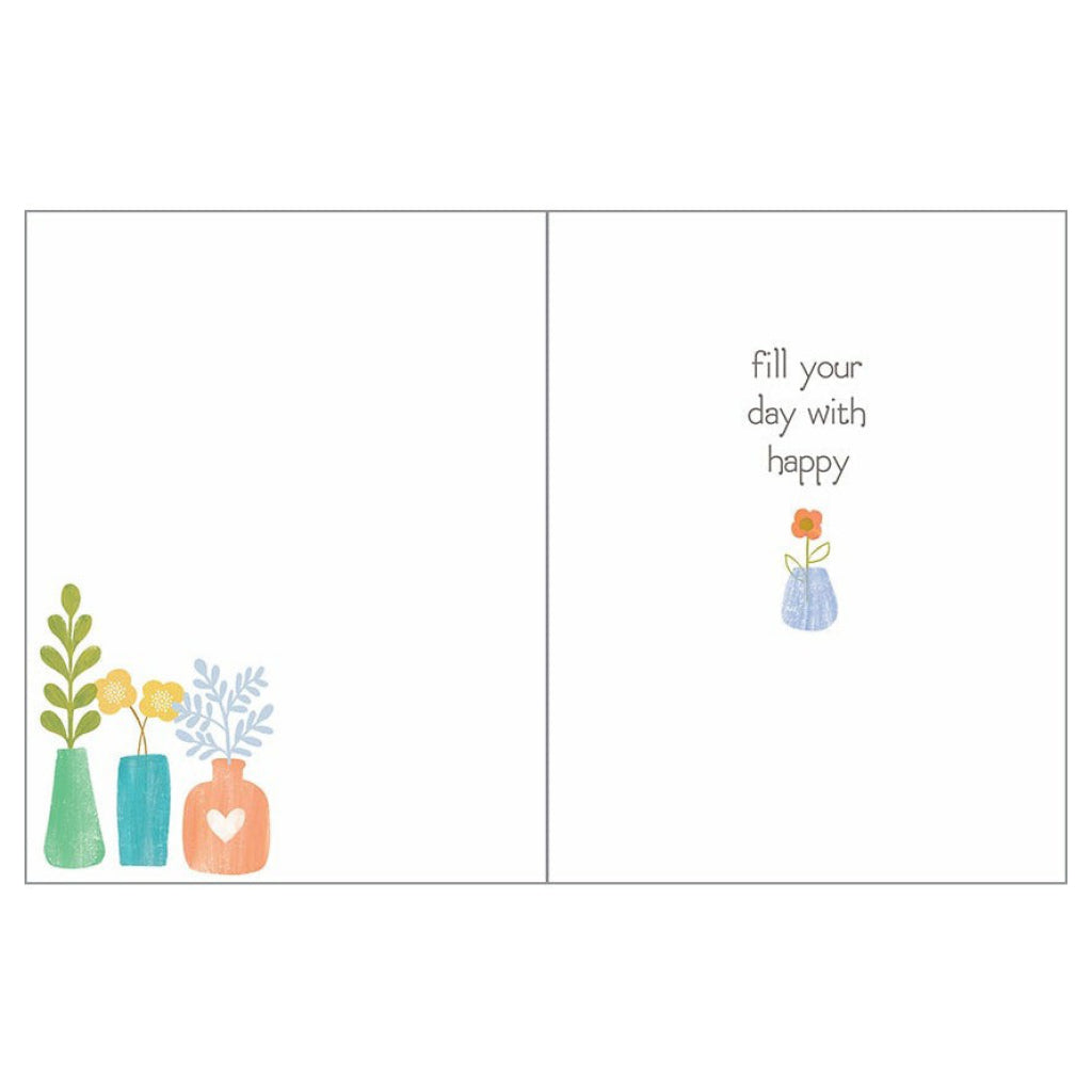 Happy Birthday To You Vases  Planters Card Inside