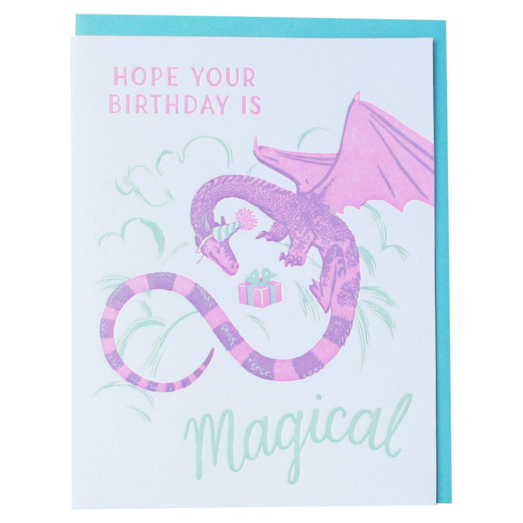 Happy Dragon Birthday Card