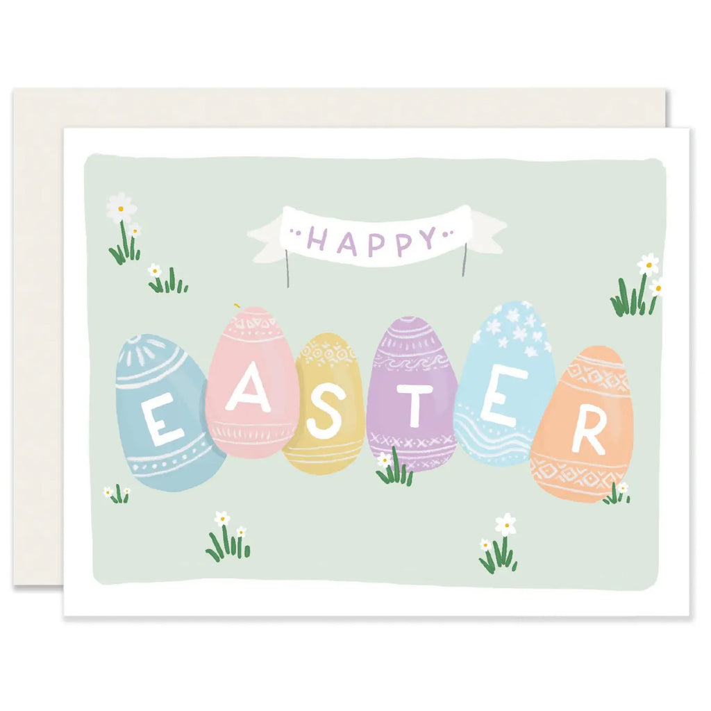 Happy Easter Eggs Card.