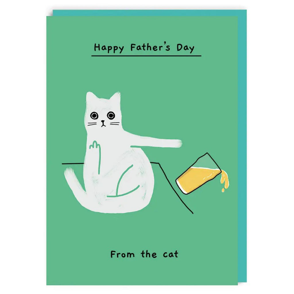 Happy Father's Day From The Cat Card.