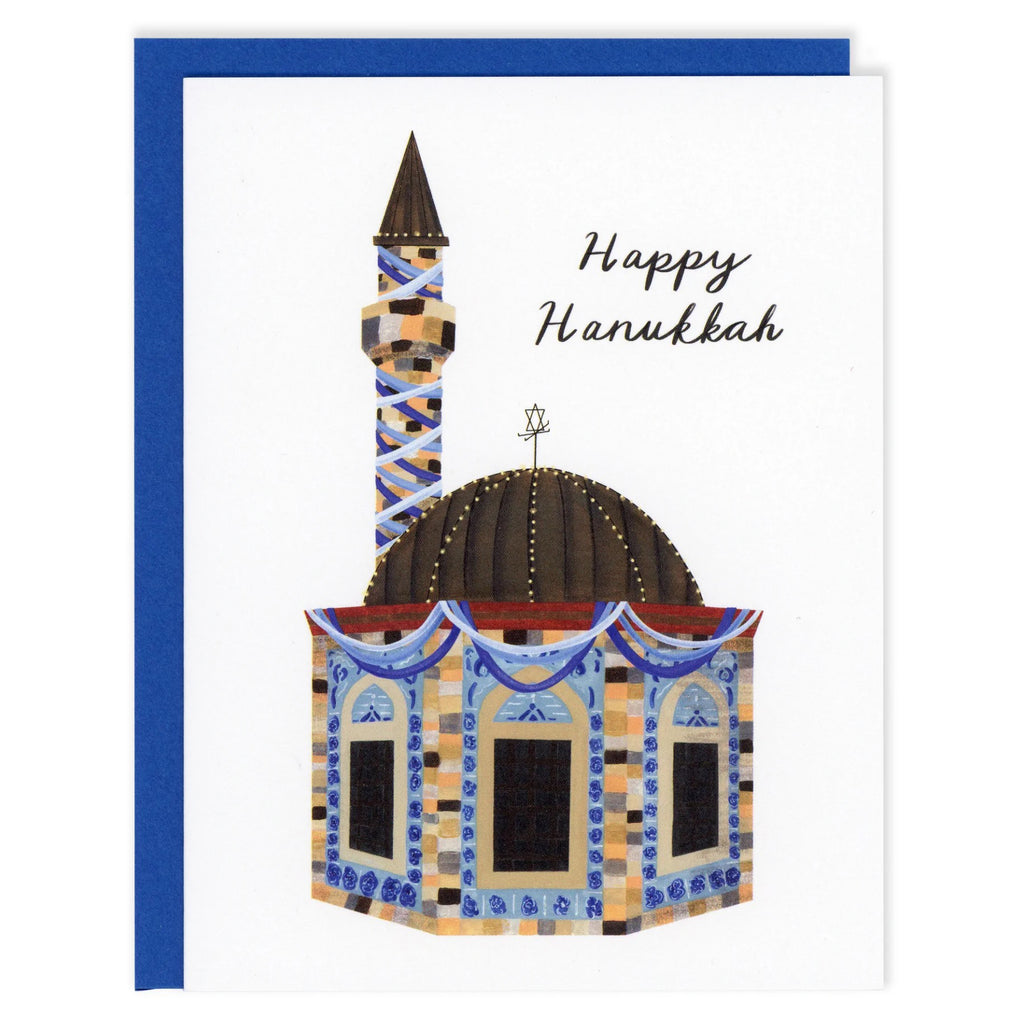 Happy Hanukkah Temple Card