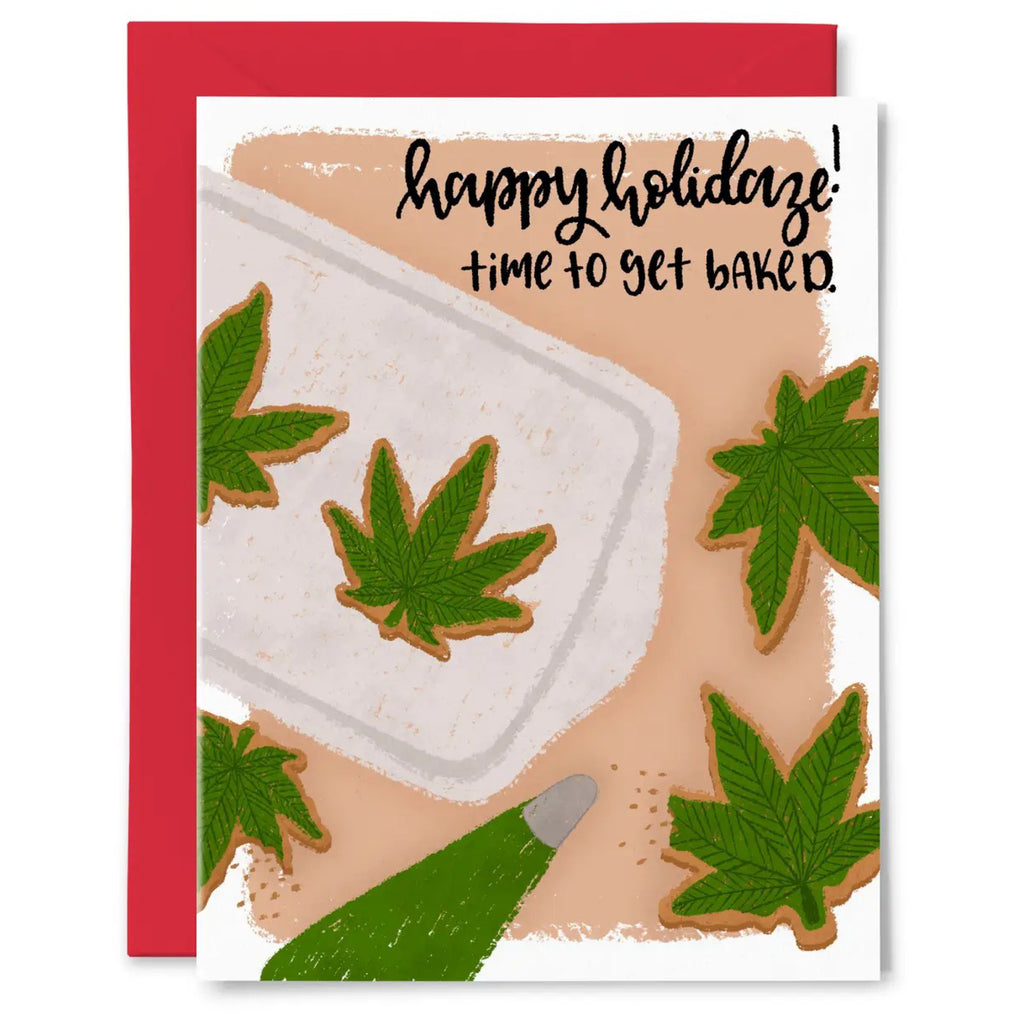 Happy Holidaze Weed Card.