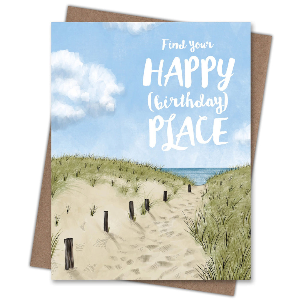 Happy Place Birthday Card.