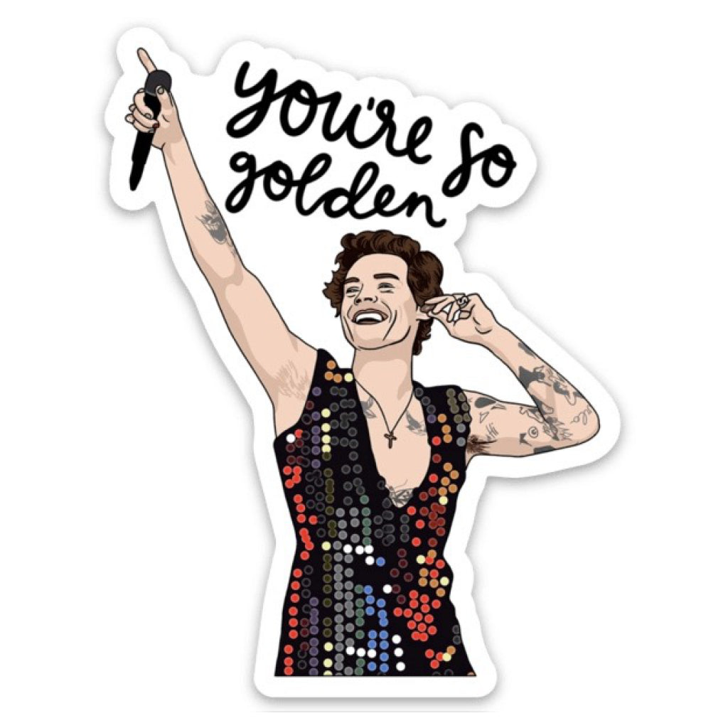 Harry Styles Golden Sticker