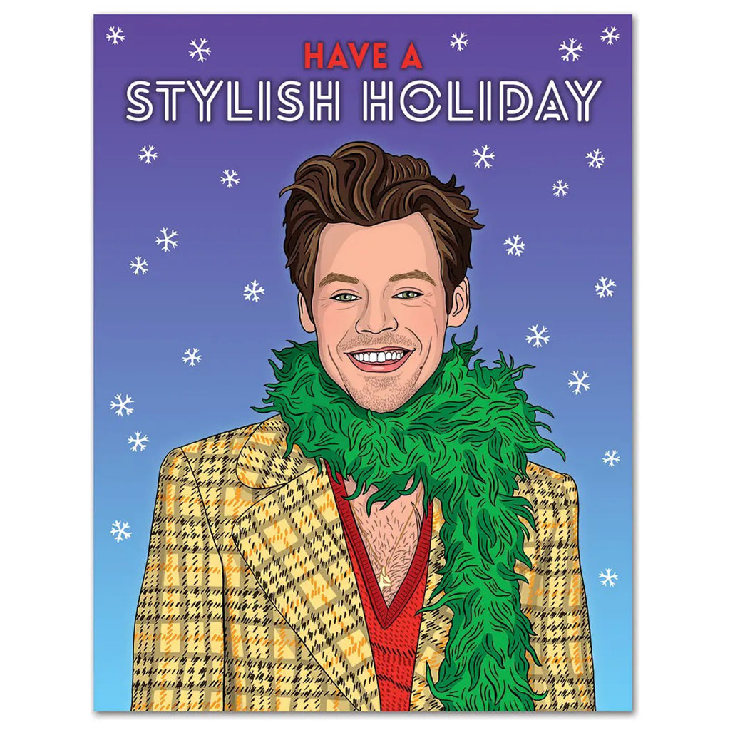 Harry Styles Happy Holidays Card.