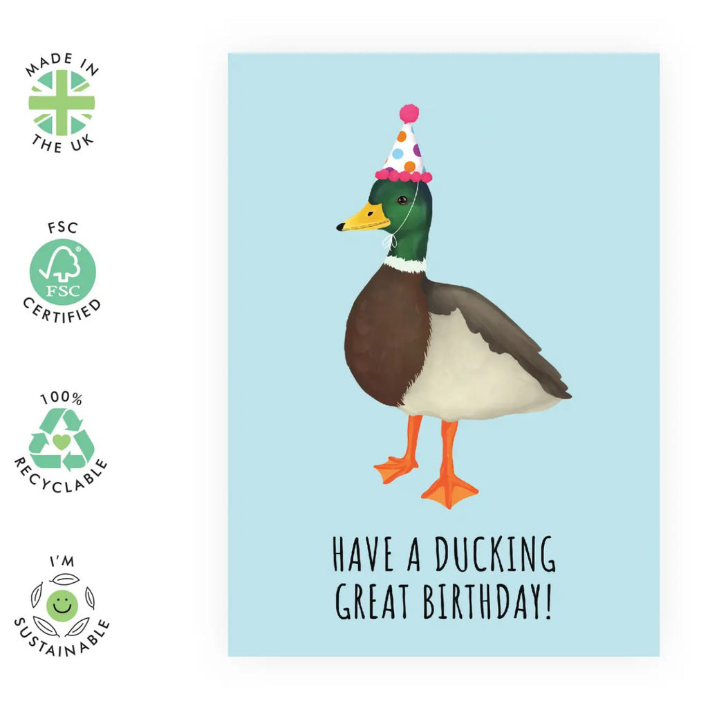 Have A Ducking Great Birthday Card specs.