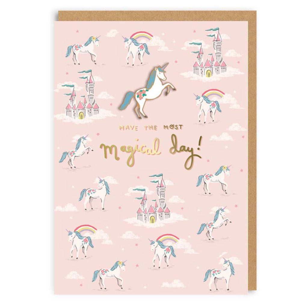 Have A Magical Day Enamel Pin Card