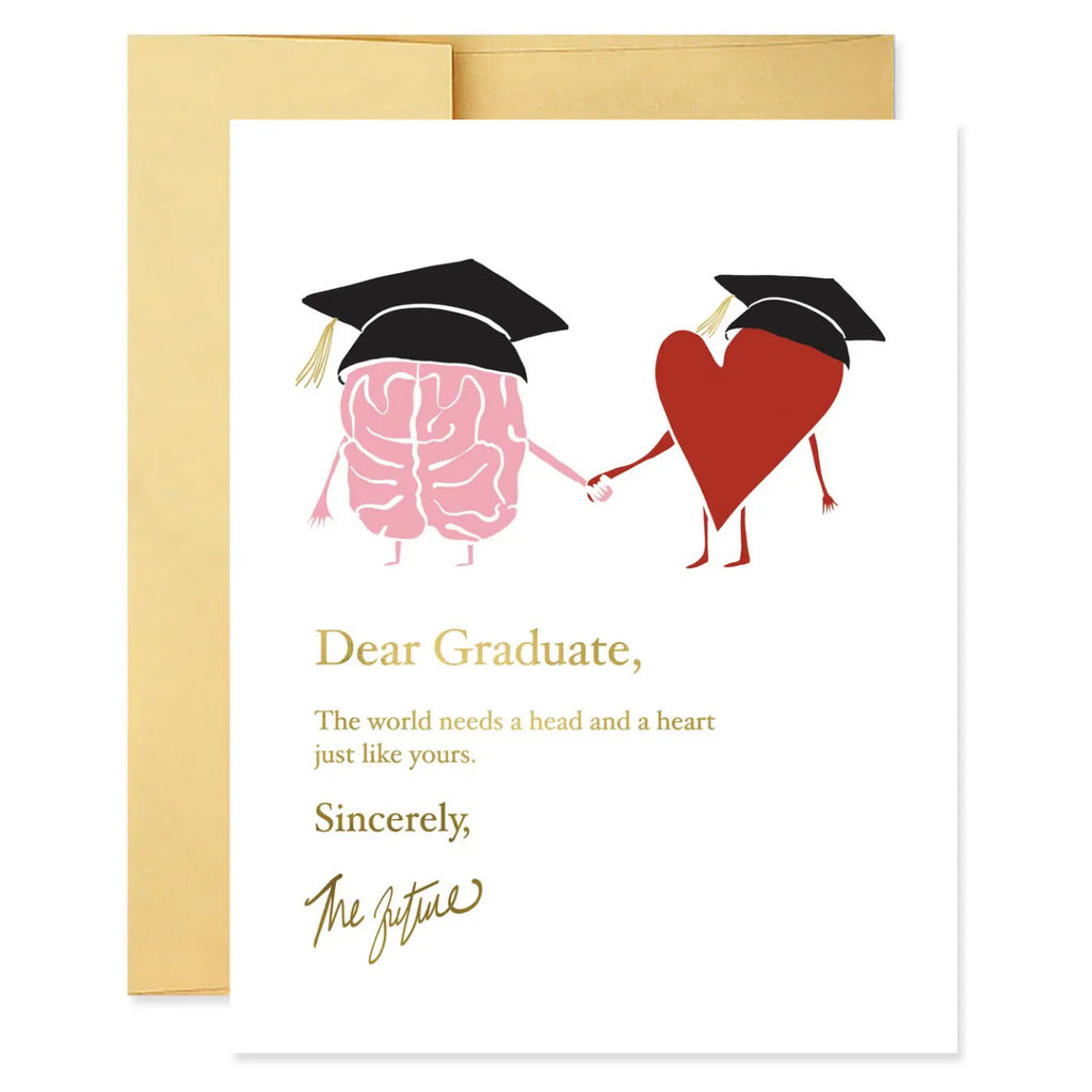Head  Heart Dear Graduate Card