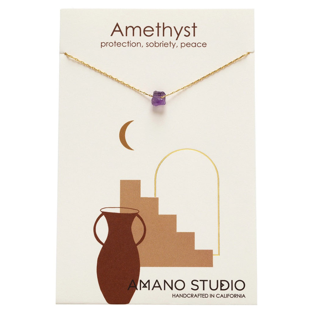 Healing Stone Necklace Amethyst
