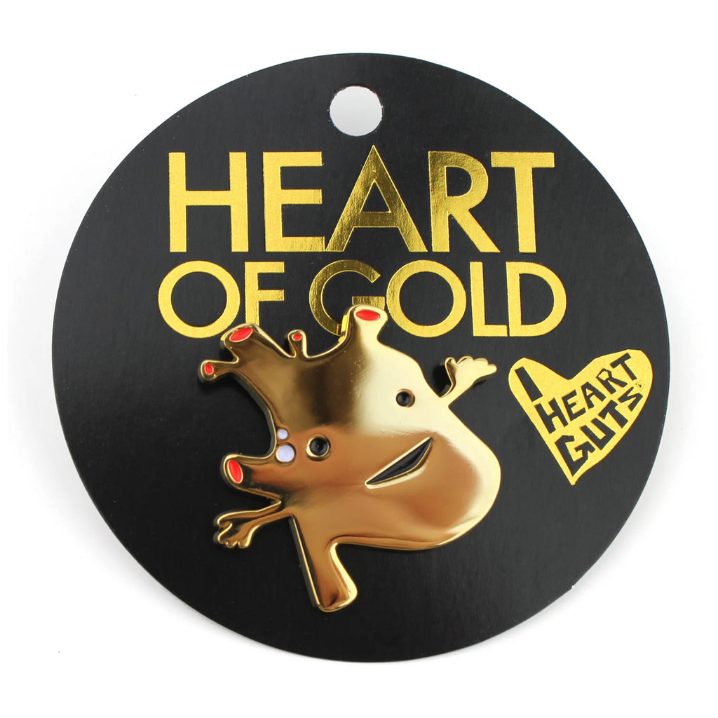 Heart of Gold Enamel Lapel Pin package.