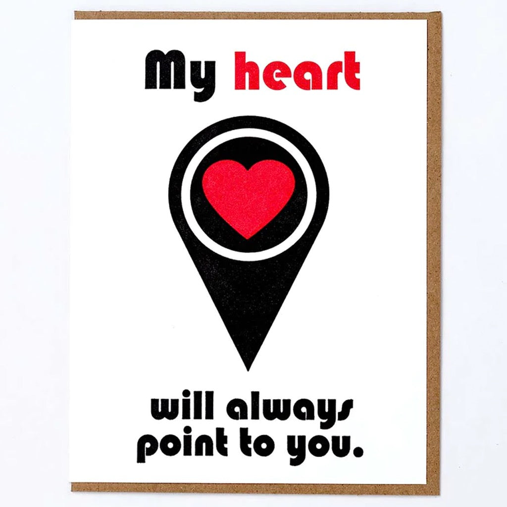 Heart Pointer Card.