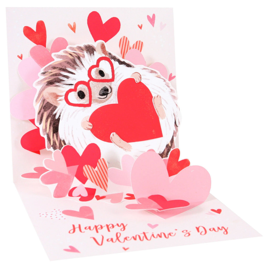 Hedgehog Love Valentine Pop-Up Card