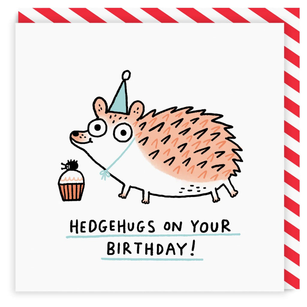 Hedgehugs On Your Birthday Square Card