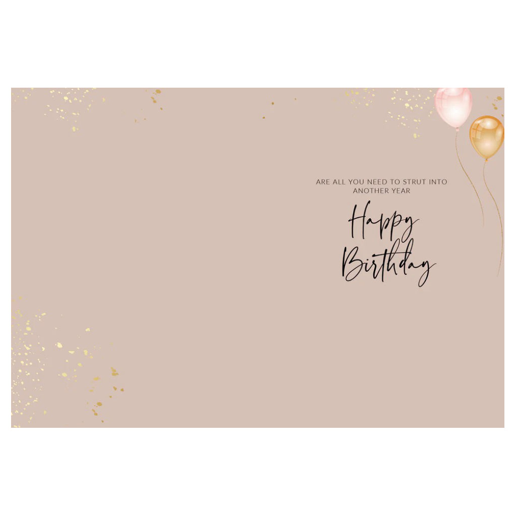 Heels And Good Friends Card inside.