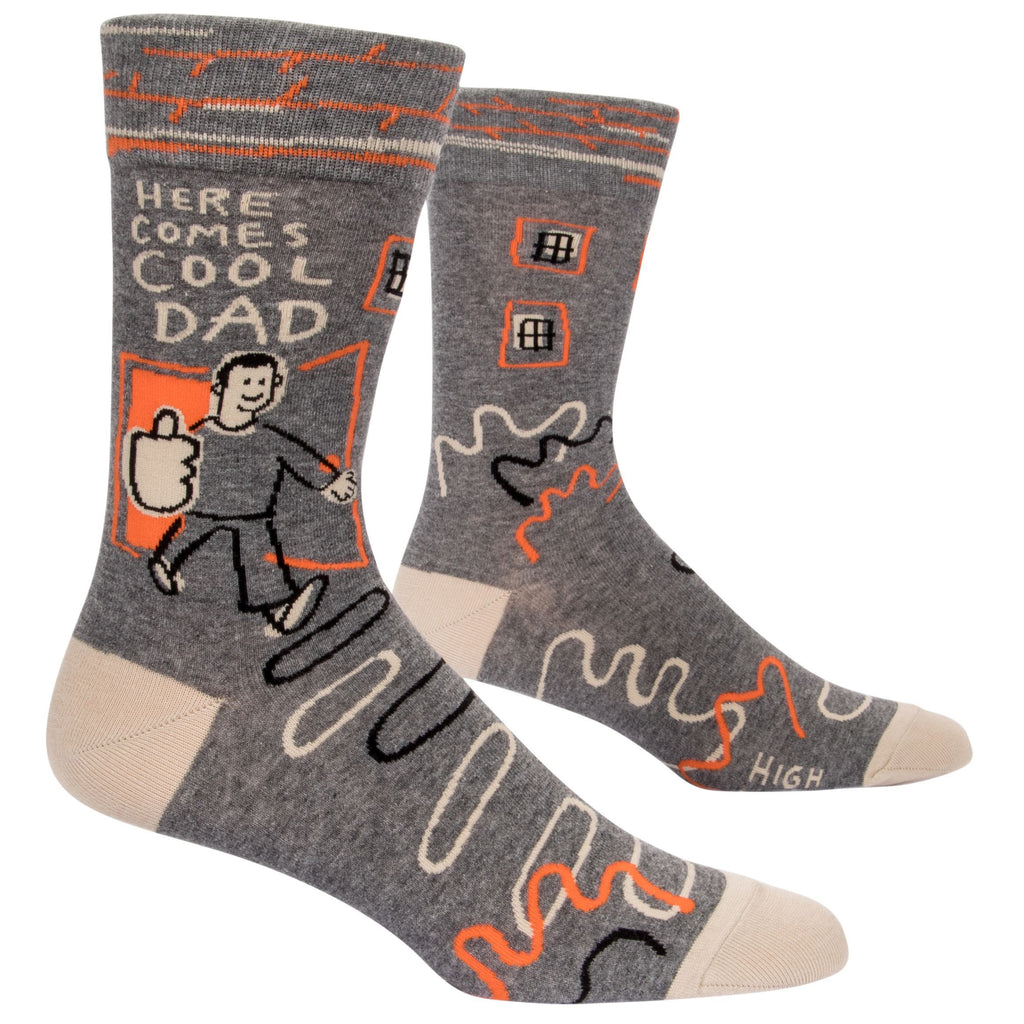 Here Comes Cool Dad Men's Socks.