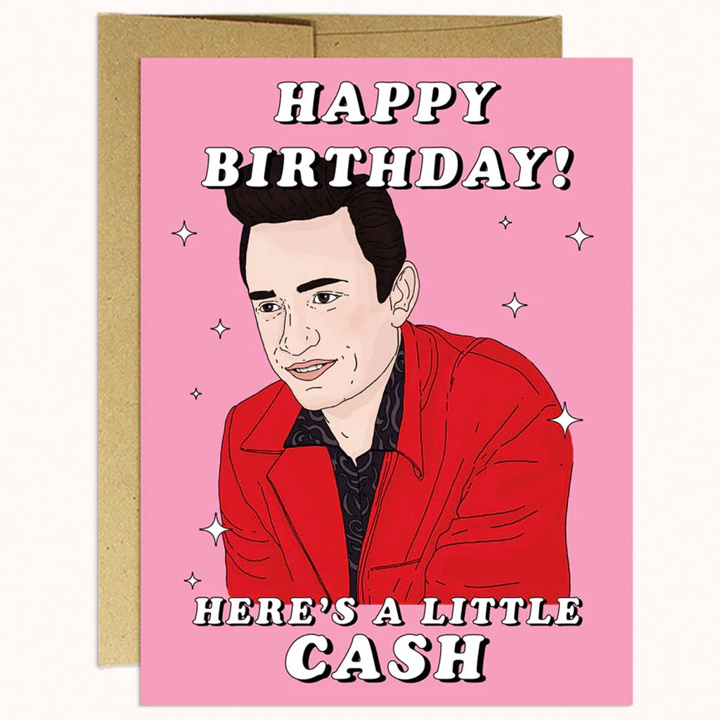 Here's a Little Johnny Cash Birthday Card .