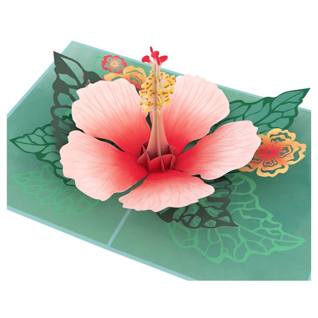 Hibiscus Bloom 3D Pop Up Card