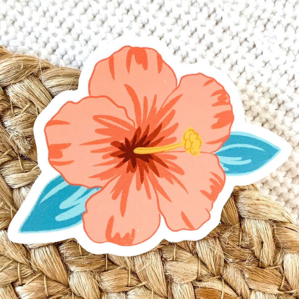 Hibuscus Sticker Hibiscus Flower Sticker | Elyse Breanne Design – Outer Layer